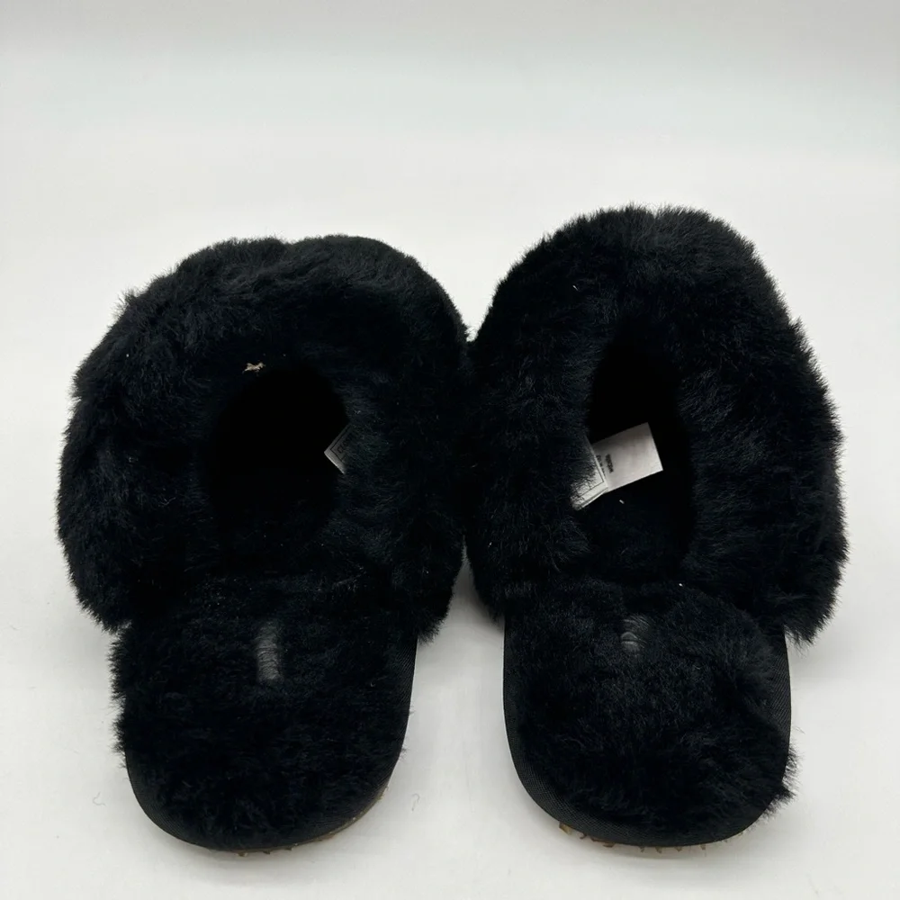 Australia Luxe Collective Black Suede & Shearling Slippers - NWT - XS size 5 - Picture 9 of 12